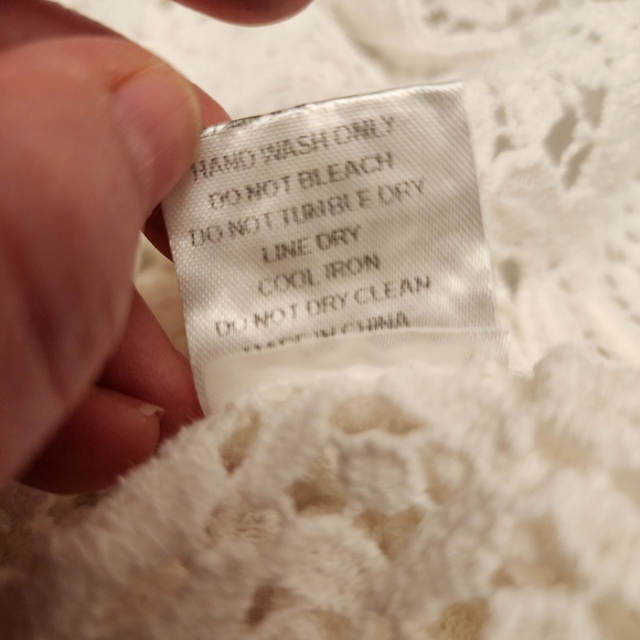 Gleamiss Crochet Lace Open Front Sleeveless Caedigan OS NWT - Picture 12 of 15